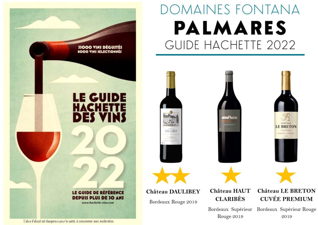 Nos vins étoilés par le Guide Hachette des Vins 2022
